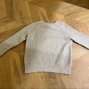 100% cashmere Theory Grey Waffle Sweater